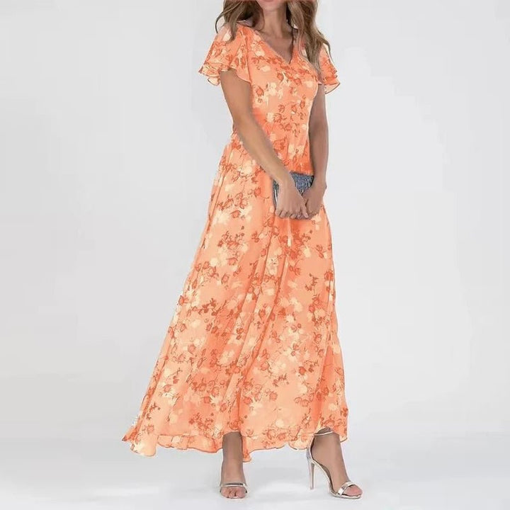 ZURI | ELEGANTE VLOEIENDE JURK MET SLANKMAKEND EFFECT