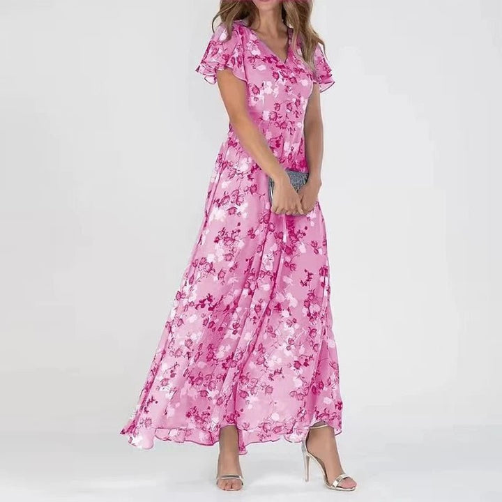 ZURI | ELEGANTE VLOEIENDE JURK MET SLANKMAKEND EFFECT