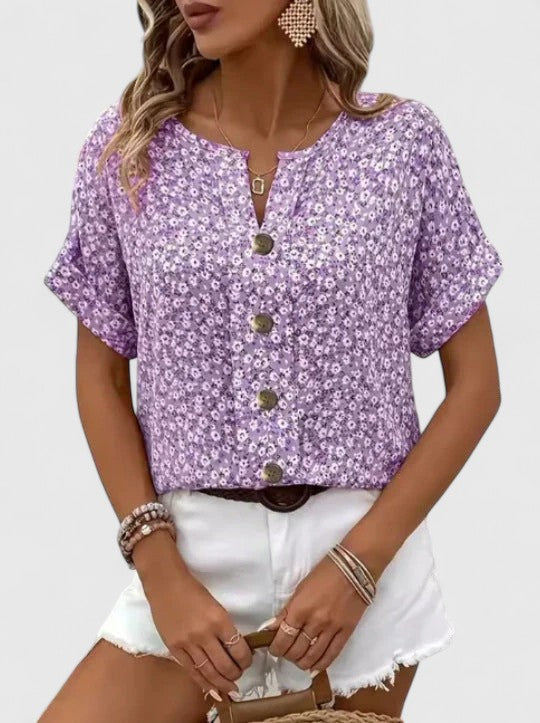 Lydia | Elegante Bloemen Top voor de Zomer