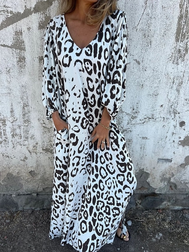 Jessa - Jurk Maxi Léopard