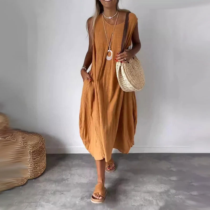 Amaris - Jurk zonder mouwen casual