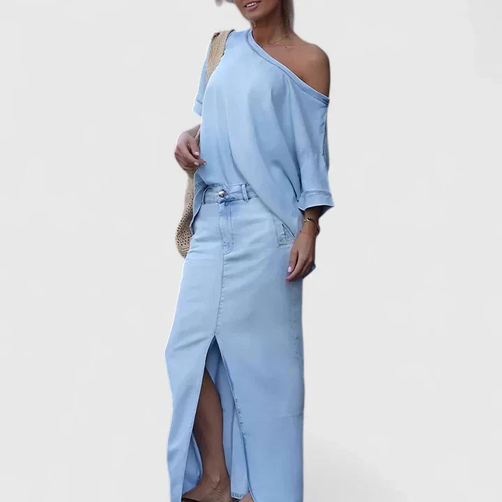 Averlynn | Elegante maxi rok set