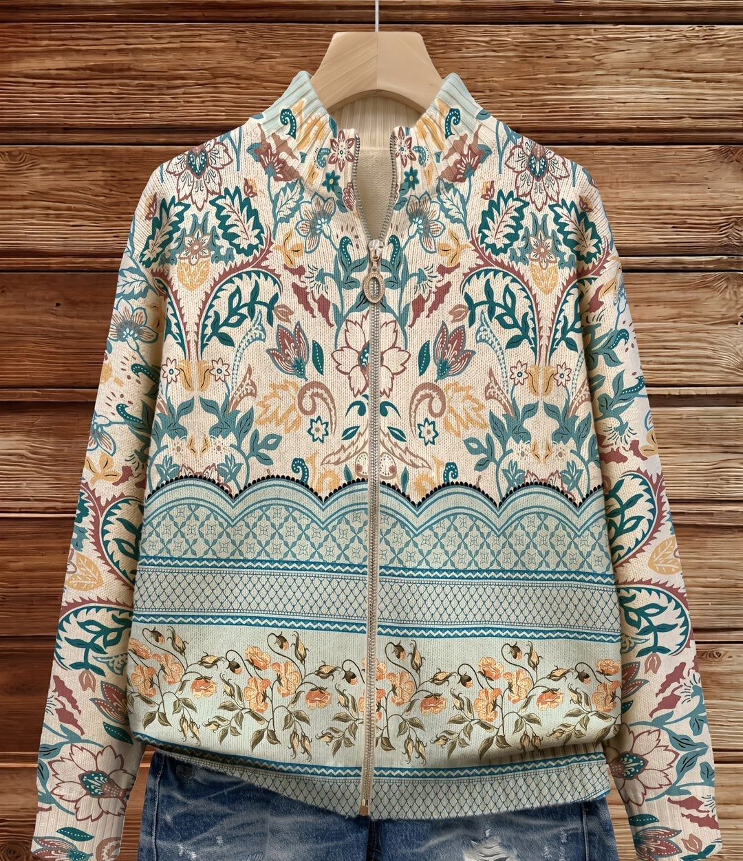 Olivia - Vintage Bloemen Botanische Randprint