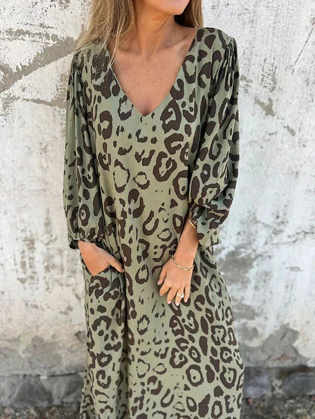 Jessa - Jurk Maxi Léopard