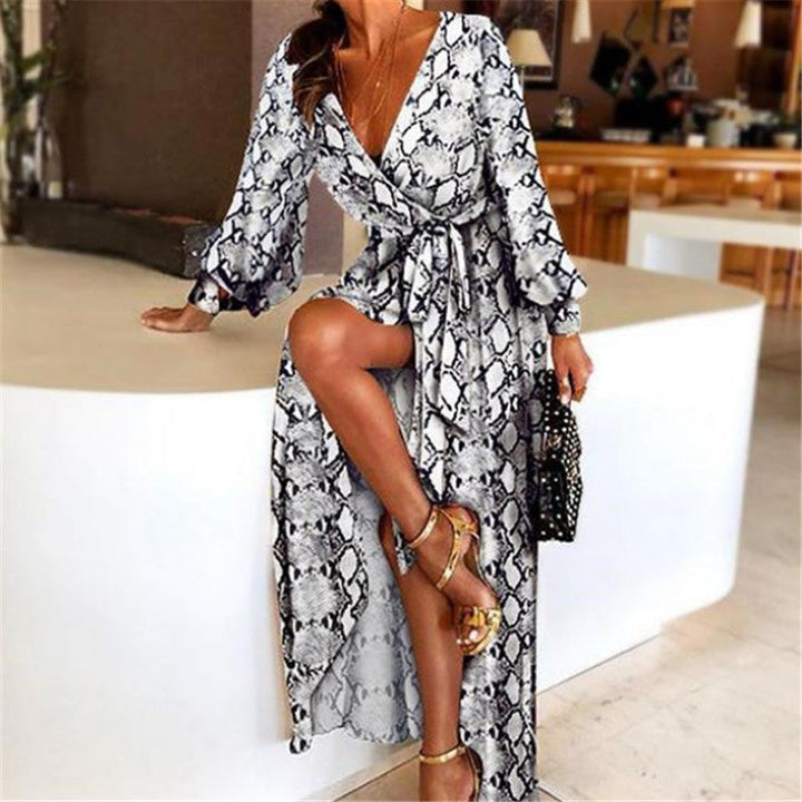 Faye - Jurk Met print Boho