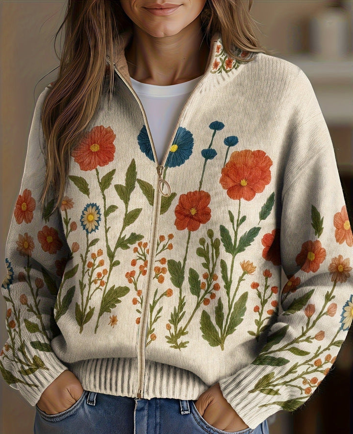 Brianna - Wildflower Meadow Zip Cardigan