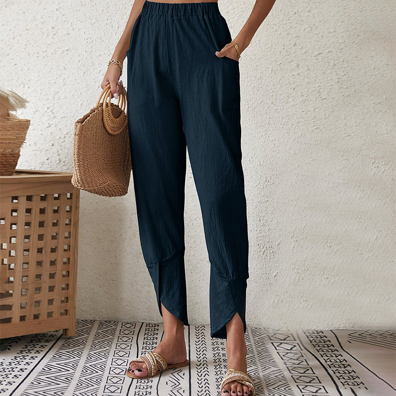 Essari - Broek met Ourlet Fendu